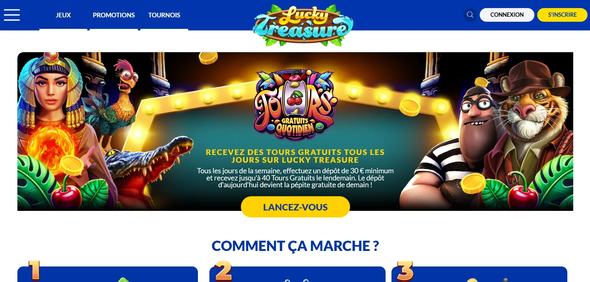 Lucky Treasure Casino : code promo