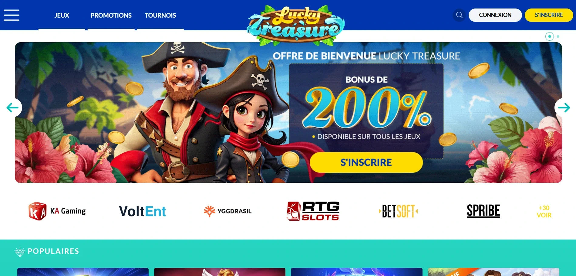 Lucky Treasure casino en ligne France