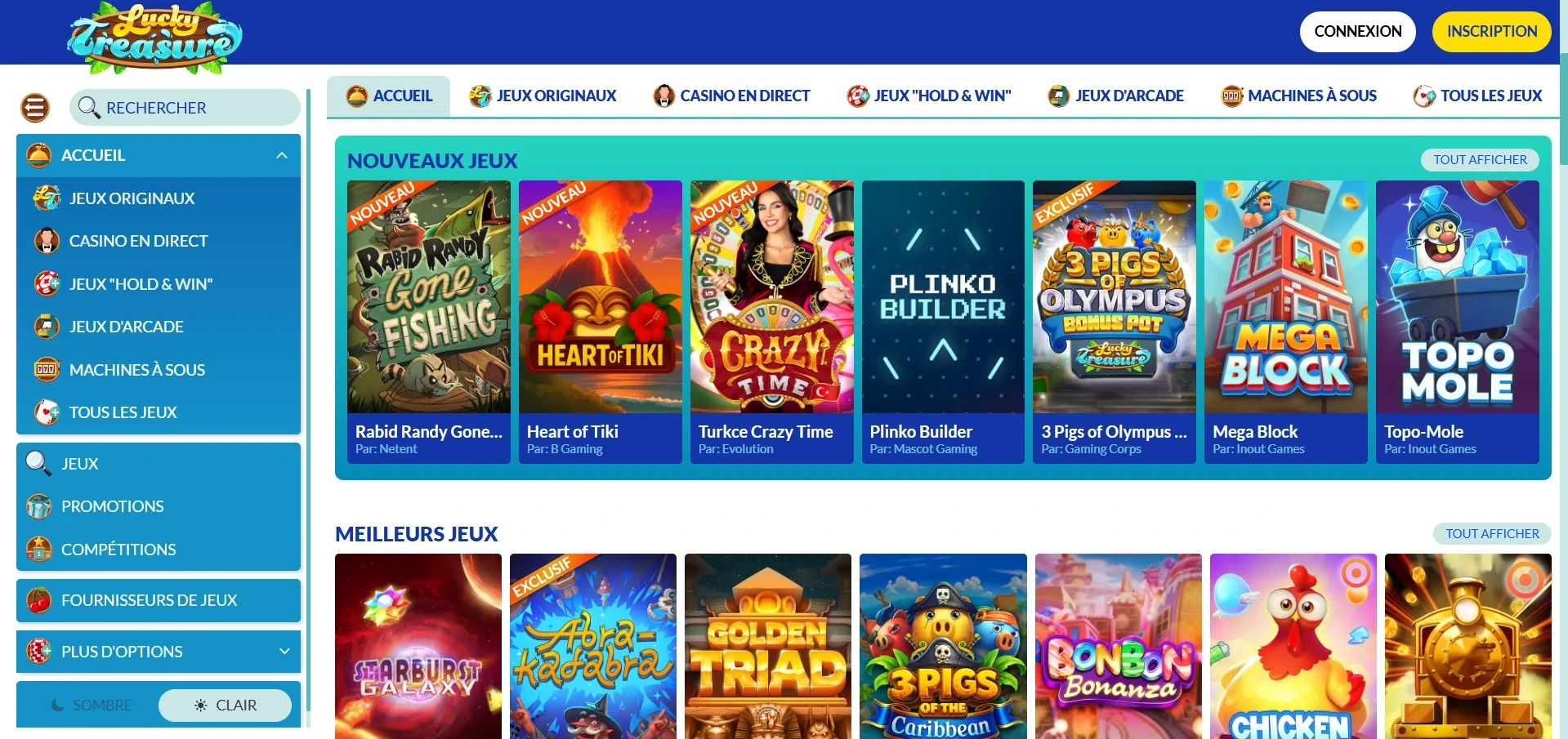 Lucky Treasure casino jeux