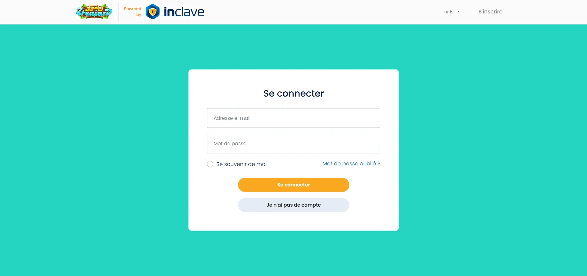 Lucky Treasure Casino : connexion à mon compte